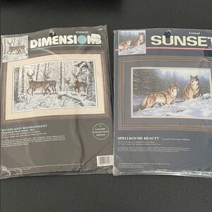 Dimensions Woodland Wonderment Crewel Kit - Gray and White